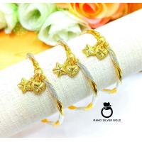 ราคา กำไลดาวใจ 2 สีสลับ b59 กำไลทองไมครอน หนัก 2 สลึง กำไลเพชรcz กำไลรุ่นบีบ กำไลสวยๆ กำไลแฟชั่น กำไลทองชุบ กำไล (18401950371)