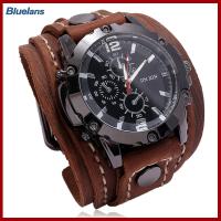 ราคา Bluelans นาฬิกาข้อมือสำหรับผู้ชายหน้าปัดกลมเที่ยงตรงย้อนยุคปรับได้ของขวัญวันเกิดสุดเท่แฮนด์เมดอเนกประสงค์เย็บนาฬิกาสายหนังควอตซ์เทียมสำหรับทุกวัน (19998127146)