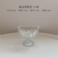 ราคา Spot parcel post High Color Value ins Creative Dessert Cup Transparent Glass Ice Hockey Cup Ice Cream Cup Slush and Shake Maker Ice Cream Glass Cup (18877787622)