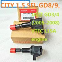 ราคา คอยล์ปลั๊กจุดระเบิด 30520 PWC 003 สําหรับเครื่องยนต์ HONDA CITY 1 5 SEL GD8 9 JAZZ GD3 4 2005 2008 VTEC L15A (21625463933)