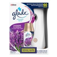ราคา Glade Automatic Spray Freshener เครื่องพ่นสเปรย์ปรับอากาศอัตโนมัติพร้อมส่ง5กลิ่น269ml ตัวเครื่อง รีฟิล ถ่าน2เม็ด (21534110659)