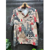 ราคา เสื้อฮาวาย เสื้อเชิ้ตผ้าไหมอิตาลี นิ่มใส่สบาย F22 (21679116684)