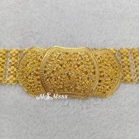 ราคา เข็มขัดล้านนาเส้นใหญ่ เข็มขัดสีทอง เข็มขัดประดับชุดไทย (15866793452)