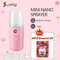 ราคา S Way สเปรย์ละอองนาโน30มล เครื่องพ่นละอองน้ำแบบพกพา Pelemdie USB แบบพกพาเครื่องเพิ่มความชื้นในใบหน้าเครื่องพ่นละอองน้ำให้ความชุ่มชื้นที่ละลายน้ำได้อุปกรณ์ดูแลผิว (12216101140)