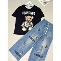 ราคา ชุดเซตยีนส์Moschino ผ้าเนื้อดี กางเกงเกล็ดปลาฟอกสีเหมือนยีนสุดๆ มีกระเป๋า ขนาด อก 42 ยาว 26 เอว 21 36 สะโพก 44 ยาว 37 มี 2 สี ขาว ดำ งานจริงรูปหลัง (21829643622)