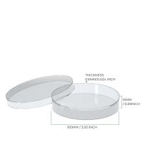 ราคา จานเพาะเชื้อแบบแก้ว Petri Dish ช่องเดียว ขนาด 9cm 10cm วัสดุสูง borosilica (21385880237)