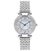 ราคา แฟชั่นยอดนิยมนาฬิกาข้อมือเพชรหรูหราสำหรับสตรีสร้อยข้อมือนาฬิกาควอตซ์สำหรับสุภาพสตรีสีโรสโกลด์นาฬิกาข้อมือสตรีสร้อยข้อมือคริสตัลหรูหรา แถมเครื่องตัดสายและถ่านเพิ่ม1เม็ด (21888097698)