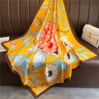 ราคา ผ้าพันฮิญาบผ้าไหมลายทแยง90ซม ดอกไม้สำหรับผู้หญิงผ้าคลุมไหล่ฤดูใบไม้ผลิพิมพ์ลายหรูหราผ้าพันฮิญาบผ้าพันคอคลุมผมผ้าพันฮิญาบ (21528946534)