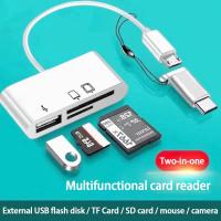 ราคา Actual 3 In 1 Type C Micro USB SD TF โทรศัพท์ OTG Card Reader โฮสต์อะแดปเตอร์ SD Card Reader สำหรับ Samsung โทรศัพท์มือถือแท็บเล็ต (21517128205)