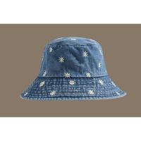 ราคา W0165 หมวกบักเก็ตยีนส์ มี 2 ลายให้เลือก ลายหัวใจลายดอกเดซี่ น่ารักมาก ใส่กันแดดใส่เที่ยว สไตล์เกาหลี (21805664906)