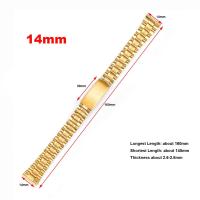 ราคา หัวเข็มขัดสายนาฬิกาข้อมือสแตนเลสสายข้อมือโลหะพับได้สีทองสำหรับผู้ชายและผู้หญิงสายนาฬิกาอเนกประสงค์12มม 14มม 18มม 20มม (21226434808)