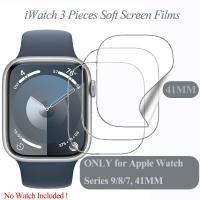 ราคา ตัวป้องกันหน้าจอสำหรับ Apple Watch Series 9 45 มม 41 มม 42 มม 38 มม 44 มม 40mmiWatch Ultra 49 มม Series 8 7 6 5 4 3 2 1 SE SE2 Soft TPU Apple Smartwatch ภาพยนตร์ (21859703401)