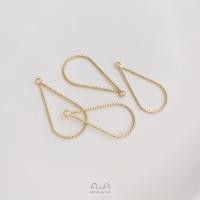 ราคา จี้กรอบเรขาคณิตชุบทอง14K หยดน้ำทรงสามเหลี่ยมรูปหัวใจแบบทำมือ Diy ต่างหูจี้เครื่องประดับ (20953319070)