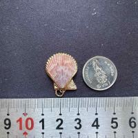 ราคา จี้เปลือกหอยสังข์ธรรมชาติ จี้หอยชุบทอง seashells pendant gold plated pendant (21566988204)