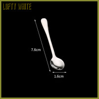 ราคา ช้อนตักไอศครีมขนาดจิ๋วช้อนปรุงรสสแตนเลสช้อนกาแฟกวนช้อนขนมหวานน่ารักช้อนชาสีขาว (21148795578)