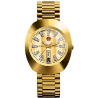 ราคา นาฬิกาข้อมือผู้ชาย RADO The Original Diastar Automatic ขนาดตัวเรือน 35 มม ตัวเรือน และ สายสีทอง สแตนเลสสตีล รูปไข่ หน้าปัดสีทอง (21541643221)