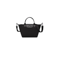 ราคา 100 Original Longchamp Le Pliage Adjustable strap Neo Thick Nylon Handbag Waterproof Dumpling Shoulder Crossbody Bag 1512598001 S Size Black color (21624489573)