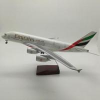 ราคา 46ซม กาตาร์ Airbus 380เครื่องบินรุ่น1160 Scale Diecast เครื่องบินเรซิ่นพร้อมไฟ LED (21409703129)