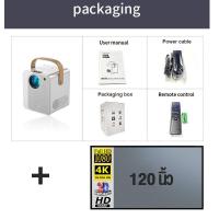 ราคา โปรเจคเตอร์ 4k UHD WiFi Android 11 0 mini projector มีลำโพงในตัว YouTube NETFLIX Goolgle Play Store รองรับการแชร์หน้าจอมือถือ (21898311786)