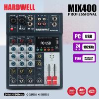 ราคา HARDWELL MIX400 DBX AUDIO FX8U EFX8 4USB มิกเซอร์ เหมาะสำหรับเวที KTV และการร้องเพลงสด ติดตั้งเพาเวอร์แอมป์ 48 Phantom ในตัว เพาเวอร์แอมป์ USB (21206372335)