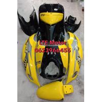 ราคา ชุดสี เฟรม ยามาฮ่า ฟีโน่ เก่า fino เก่า ฟีโน่ คาบู รุ่นปี 2007 2012 เกย์เดี่ยว 10 ชิ้น เกย์แยก 9 ชิ้น สีเหลืองดำลายps abs100 (10721734490)