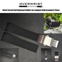 ราคา สายนาฬิกาแบบยาง รุ่น Curved End FKM Deployant for Longines Hydroconquest 41mm (21699862611)