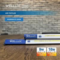 ราคา 10หลอด WELLUX หลอดไฟ 9W 18W 1250LM 2500LM LED TUBE T8 แสงขาว แสงวอร์ม คุณภาพสูง มาตรฐาน มอก 2779 2562 (19639584145)