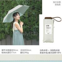ราคา ร่มกันแดดยูวี WPC ของญี่ปุ่นร่มกันแดดแบบใช้มือเก็บได้สองแบบเคลือบเงาสีดำน้ำหนักเบาพิเศษด้ามไม้ลายดอกไม้ร่มกันแดด (14051189899)