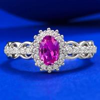 ราคา นิลสีครามแหวนเพชรพลอยสำหรับผู้หญิงขนาด4 6มม ตัดรูปวงรีสำหรับเครื่องประดับงานแต่งงาน100 925เงินสเตอร์ลิง (21827418188)