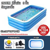 ราคา สระน้ำเป่าลม Swiming Pool สระน้ำเป่าลม 3 ชั้น สระเป่าลม พร้อมที่สูบ สระน้ำเป๋าลม 3 2 6 2 1 1 5 1 2 เมตร ขนาดใหญ่ (21545946959)