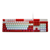 ราคา คีย์บอร์ด Cherry MX Switch โดย OKER รุ่น K458 Mechanical Blue Switch ขนาดเต็ม 104 ปุ่มกด สินค้ามีประกัน (19434371133)