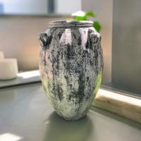 ราคา แจกันโอ่งดินเผาทรงไหมีหู 4 หู ขนาด 28 x 41 cm (21590342154)