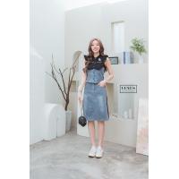 ราคา Diesel Jeans Set ชุดเซตเสื้อแต่งระบาย แต่งผ้าเชิ๊ตผสมผ้ายีน แต่งอาร์มตามแบบฉบับแบรนด์ดัง งานสวยเป๊ะสุดๆคะ สามารถใส่แยกกันได้นะคะ คุ้มมากๆคะ (20973791483)