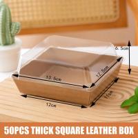 ราคา กล่องเค้ก แพค 50ใบ กล่องใส่แซนวิช กล่องขนม กล่องคราฟ ฝาใส กล่องใส่ขนม กล่องกระดาษฝาใส กล่องเค้กฝาใส กล่องขนมฝาใส (21550249703)