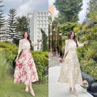 ราคา เซต3ชิ้นกป ลายดอกทอนูนดิ้นทองมาพร้อมเสื้อลูกไม้มีสายเดี่ยวให้ด้วย งานป้าย BRT N956 957 (21834079648)