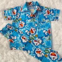 ราคา Doraemon ชุดนอนเด็ก ลายโดราเอม่อน ลายการ์ตูน โดเรม่อน ลิขสิทธิ์แท้ ผ้าคอตตอน ไม่ยืด ใส่สบาย สำหรับเด็ก 2 12 ปี แขนสั้น ขายาว แขนยาว ขายาว (12548463621)