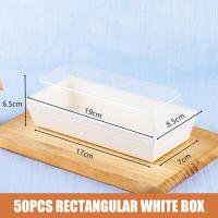 ราคา กล่องเค้ก แพค 50ใบ กล่องใส่แซนวิช กล่องขนม กล่องคราฟ ฝาใส กล่องใส่ขนม กล่องกระดาษฝาใส กล่องเค้กฝาใส กล่องขนมฝาใส (21550947137)