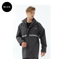 ราคา เสื้อกันฝน ชุดกันฝน มีแถบสะท้อนแสง รุ่น หมวกติดเสื้อ เสื้อกันฝนมอเตอร์ไซค์ผู้ชายผู้หญิง ชุดกันฝน มีแถบเรืองเเสง สีสันสดใส (19127695241)