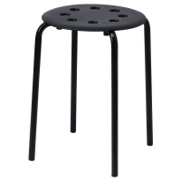 ราคา เก้าอี้ IKEA เก้าอี้สตูล รุ่น MARIUS สีดำ ขนาด 45 ซม ซ้อนเก็บได้ ไม่เปลืองพื้นที่จัดเก็บ (21889382460)
