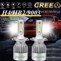 ราคา 1คู่ หลอดไฟหน้า LED C6 ขั้ว H1 H4 H7 H11 HB4 9006 ชิฟCREEรุ่นใหม่ สว่างขึ้น 700 แสงพุ่งไกล กันน้ำ ไฟLedรถ แสงสีขาว 6000K จำนวนกล่องละ2หลอด (21716670779)