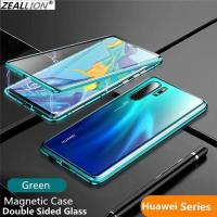 ราคา ZeallionสำหรับHuawei Mate 20 P20 P40 Lite P30 Proกระจกสองด้านการดูดซับแม่เหล็กClearกระจกเทมเปอร์ 360 Fullเคสป้องกันโทรศัพท์ พร้อมในสต็อก (731704606)