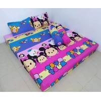 ราคา ผ้าปูที่นอน ผ้าปูที่นอนขนาด6ฟุต จำนวน1ผืน ลายสติชเขียว (15572232539)