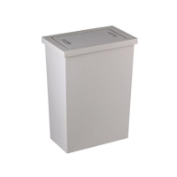 ราคา ถังขยะเหลี่ยม SLIM ฝาสวิง DKW HH 307P HH 308P 8L 20L ขาวทึบ เทาทึบ GRANDHOMEMART (21471788269)