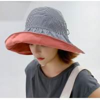 ราคา หมวกปีกกว้างสำหรับผู้หญิงหมวกบังแดดพับเก็บได้สำหรับกิจกรรมชายหาดและกิจกรรมกลางแจ้งหมวกทรงถังปีกกว้างสำหรับการป้องกันรังสียูวีและผ้าคลุมหน้า (21443709391)