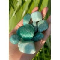 ราคา Amazonite Crystal 0 5 2 Tumbled Stone หินอมาโซไนท์ Amazonite Tumblent Amazonite Gemstone Chakra หัวใจ คอ Chakra (11215740834)