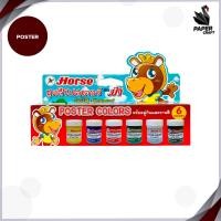 ราคา Horse ตราม้า สีโปสเตอร์ กันน้ำ สีโปสเตอร์สะท้อนแสง ชุด 6 สี พู่กัน จานสี จำนวน 1 กล่อง (21602459868)