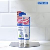 ราคา แพ็คคู่ Sparkle Toothpaste ยาสีฟัน สปาร์คเคิล ไวท์ ทูธเพส เซ๊ต บรรจุ 100 กรัม x 2 หลอด (21521231200)