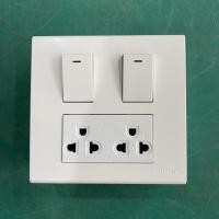 ราคา ช้าง ปลั๊กไฟ สวิตช์ไฟ ชุดสวิตช์ไฟบ้าน ชุดปลั๊กไฟบ้าน สำเร็จรูป ครบชุด พร้อมหน้ากากและบล็อกลอยสีขาว เข้าสายไฟแบบเสียบ ของแท้ (21897988815)