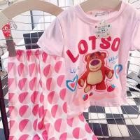 ราคา เซตเสื้อ กางเกงอัดพลีท ลายการ์ตูน (20710775604)