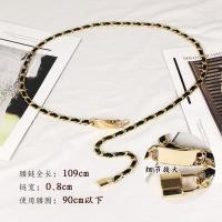 ราคา สายรัดเอวสไตล์ชาแนลสายรัดเอวสายโซ่โลหะเก็บเอวสำหรับผู้หญิงสายรัดเอวเส้นเล็กตกแต่งแมทช์ลุคง่ายสำหรับผู้หญิง (11284975841)